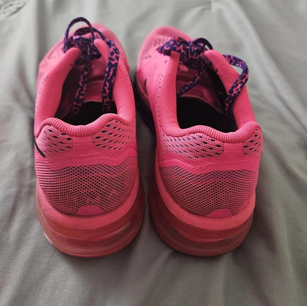 Size 6.5y Nike Air Max 2014 Hyper‎ Pink Hyper Cobalt (Women's 8.5)